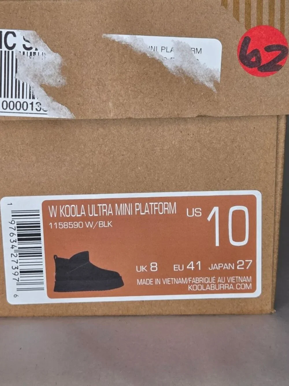 Koolaburra by UGG Koola Ultra Mini Platform Women's Black Boot 10 M
